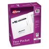 Avery Dennison Two-Pocket File Folder, White, PK25 47991